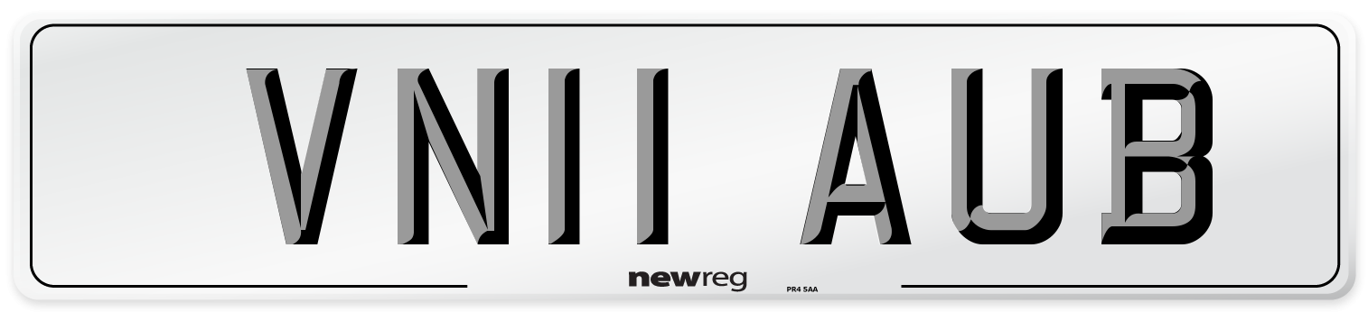 VN11 AUB Number Plate from New Reg